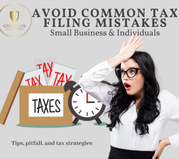 Image of frazzled woman navigating tax filing mistakes