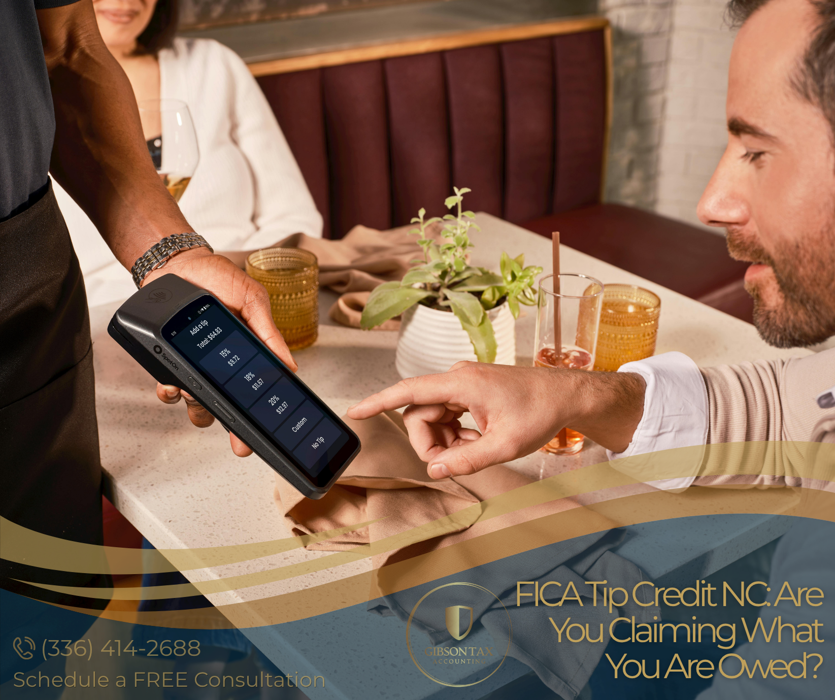 NC salon and restaurant owners claiming FICA tip credit on Form 8846 with Gibson Tax